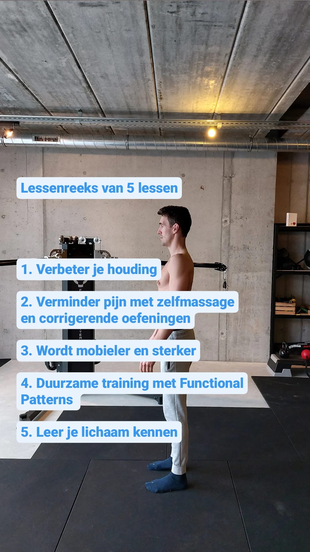 houdingsverbetering groepsles
